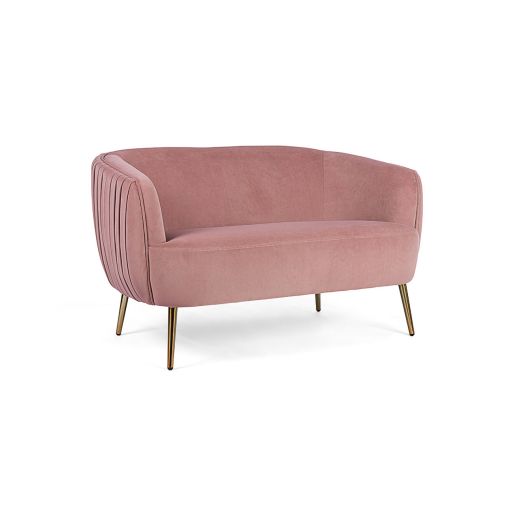 Canapea cu 2 locuri Linsay Antique Pink.